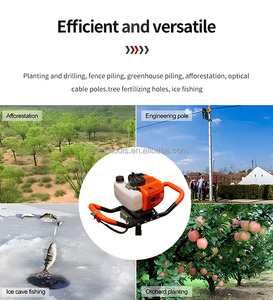 Nhỏ đào đất khoan cây trồng lỗ Digger Máy 52cc Trái Đất khoan - Product Image 5