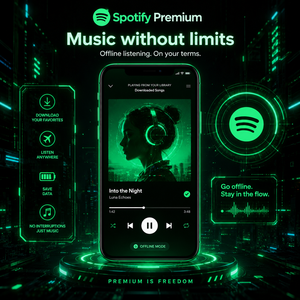 Cuenta Premium Familiar de Música por Un Año con Activación Rápida, Disfruta de Música Ilimitada, Invitación para un Compañero - Product Image 1
