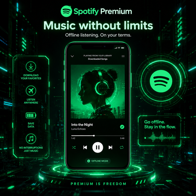 One-year Spo Spoti Spotifyy Premium Family Music Account Quick Activation Enjoy Your Music Life Invitation, One Spot