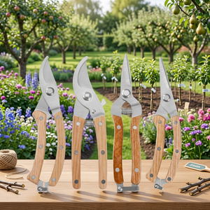 <span class=keywords><strong>Sécateur</strong></span> bypass robuste à manche en bois <span class=keywords><strong>pour</strong></span> la coupe de <span class=keywords><strong>branches</strong></span> de jardin, outil de jardinage à coupe facile et lame tranchante - Product Image 2