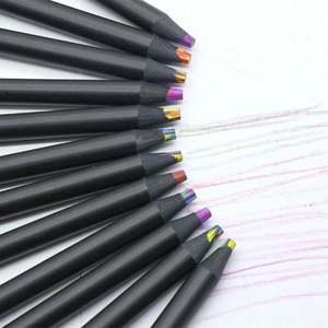 Crayons de couleur en bois arc-en-ciel géants multicolores fantaisie pour enfants USA Mairun pour l'école et l'art - Product Image 3