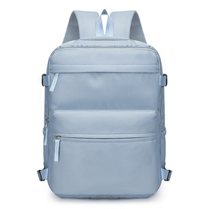 Minimalist Casual <b>Backpack</b> <b>Large</b> Capacity 15 Inches Computer Bag For Business Travel Youth Women's <b>Backpack</b> Solid Color - Product Image 5