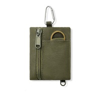 Porte-monnaie tactique camouflage, portefeuille à fermeture éclair pour cartes, pochette multifonctionnelle pour clés et cartes, accessoire d'alpinisme