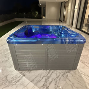 Baignoire de trempage japonaise Accueil Jacuzziss Yacuzzi Piscine Hot Tube <span class=keywords><strong>Spa</strong></span> 5 personnes whirlpool Pool whirlpool Auen Outdoor Pool Heater - Product Image 2