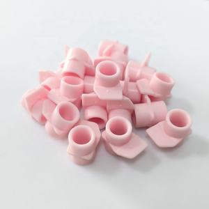 Tubo, Boccola, Occhielli Cilindrici in Ceramica di Colore Rosa - Product Image 3