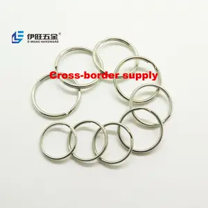 YIWANG Werks versorgung 1,5x25MM Silber Split Key Chain Ring Anschluss schlüssel ring