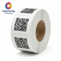 Étiquettes adhésives en rouleau personnalisées avec code QR et code-barres, étanches, écologiques, durables, à faible MOQ, pour le suivi des actifs