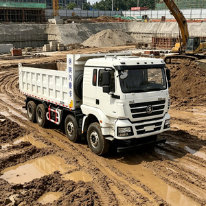 Camion benne poids lourd Shacman 8x4 40 tonnes diesel pour le transport de gravier, travaux de terrassement et de construction, et le transport de matériaux en vrac sur chantier - Product Image 5