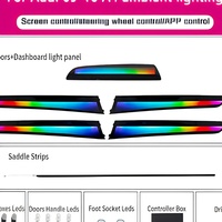 Éclairage d'ambiance intelligent ZX pour Audi A4 B8 2009-2016 avec lumières LED dynamiques Symphony Rainbow, éclairage d'ambiance automatique 12V