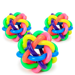 ของเล่นสำหรับสุนัขและแมว,ลูกบอลยางสำหรับกัดเล่นสำหรับฝึกสุนัขฟันลูกสุนัขของเล่นลูกบอลสุนัขของเล่นอุปกรณ์สำหรับสัตว์เลี้ยง - Product Image 2