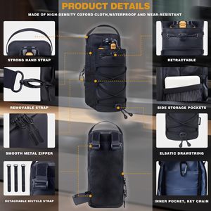 Sac de sport magnétique unisexe, petit sac de sport avec porte-bouteille magnétique pour la salle de sport, les voyages et le cyclisme - Product Image 2