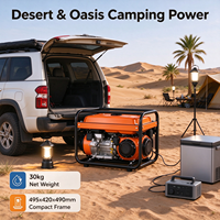 Benzin-Generator 3,8kW 4,2kW Spitzenleistung 10L Tank 5 Stunden Laufzeit Luftgekühlt Tragbare Stromversorgung für Werkstatt Salon Workshop Wüste Camping