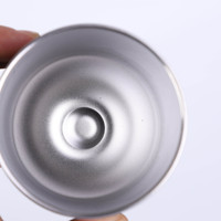 Madou 12oz dégradé en acier inoxydable Logo personnalisé réutilisable bière vin bouteille sous vide tasse à café tasses à œufs thermiques avec couvercle