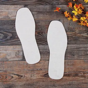 Brown Wool Felt Insoles For Shoes Made From Natural Lamb Wool