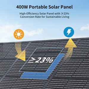 ABOK 400W High Efficiency Monocrystalline <b>Foldable</b> <b>Solar</b> IP68 40V 10A Connector Lightweight 9.7kg for Outdoor Off Grid - Product Image 2
