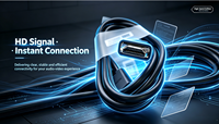    Câble de connexion vidéo pour carte graphique d'ordinateur, version 1.4, 1,8 m, 8K HD 4K240, pour moniteur et jeux