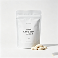 Extrait de haricot blanc en poudre de qualité alimentaire, capsules d'extrait de haricot blanc, fourniture directe usine