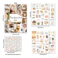 Kit d'album de visionnage en papier couché pour collage, avec messages inspirants, matériel de journal DIY, scrapbook et vision board