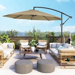 Usine Imperméable Banane Parasols Cantilever Conception Suspendue pour les Loisirs de Plein Air pour les Cours Hôtels Parcs Plages Cafés - Product Image 4