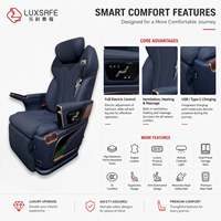 Siège pivotant ergonomique avancé de grande taille pour MPV avec pivotement manuel, charge sans fil, cuir chauffant pour Mercedes Vito HiAce Coaster