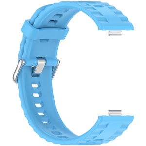 Bracelet de montre intelligente Bracelet de remplacement souple Bracelet de sport pour <span class=keywords><strong>Huawei</strong></span> Fit 3 <span class=keywords><strong>4</strong></span> <span class=keywords><strong>Pro</strong></span> Argent Noir Boucle Bracelet de montre - Product Image 5