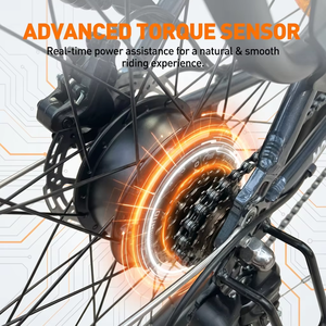 Vélo de ville confortable pour trajets quotidiens Molicycle R1 250W 7 vitesses Pneu 26 pouces Suspension avant Panier intégré Longue autonomie - Product Image 2