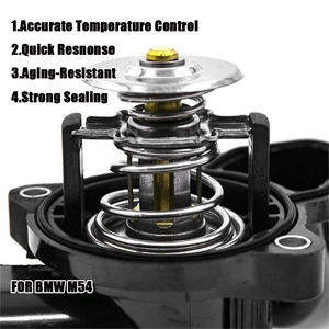 غطاء ثرموستات ألومنيوم جديد لمحركات BMW E46 E90 E39 E60 M54، رقم القطعة <span class=keywords><strong>11531437040</strong></span>، مع ضمان لمدة 12 شهرًا - Product Image 3