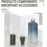 Flacons de parfum personnalisés 5ml 10ml 20ml en verre bleu dégradé rechargeables avec pulvérisateur à pompe pour décanter le parfum