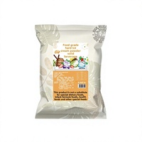 Poudre de crème glacée dure, matière première commerciale pour les stands de crème glacée, fabrication artisanale à domicile, emballage 1kg, Jiangsu, stockage à température ambiante