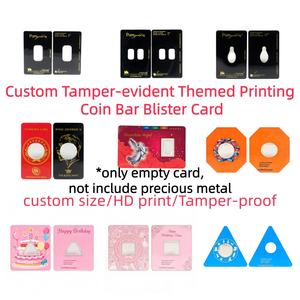 Custodia a conchiglia antimanomissione personalizzata da 1 oz per moneta d'argento Walking Liberty e lingotto d'oro Happy Birthday (solo custodia vuota) - Product Image 2