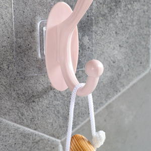 Wall Hook Plastic Self Adhesive Single Tier For Bathroom Kitchen <b>Clothes</b> <b>Storage</b> Mounting - Product Image 4