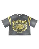 T-shirt de sport personnalisé DiFan avec logo, T-shirts pour hommes, impression par sublimation, effet délavé, vintage, surdimensionné, style hip-hop