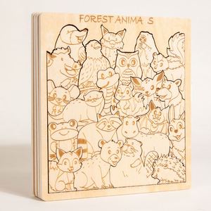 Cadeau unique, divertissement familial, décoration de bureau à domicile, puzzles en bois découpés avec précision en forme d'animaux pour enfants et adultes - Product Image 4