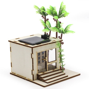 Kit de modelo de casa de madera con energía solar para niños, juguete educativo de ciencia y aprendizaje STEM, de 4 a 6 años - Product Image 1
