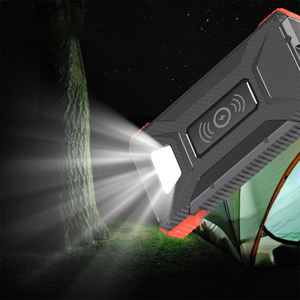 Batterie externe <span class=keywords><strong>solaire</strong></span> sans fil étanche 10W 10000mAh pour voyage et camping, <span class=keywords><strong>chargeur</strong></span> <span class=keywords><strong>solaire</strong></span> avec porte-clés LED et entrée Micro USB - Product Image 3