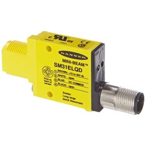 เซ็นเซอร์โฟโตอิเล็กทริคแบบมินิ Beam รุ่น Banner Sm31elqd โหมดต้านทาน 10-30 Vdc อินฟราเรด LED 4 ขา แบบยุโรป พร้อมหัวต่อ QD - Product Image 2
