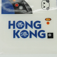 Pegatinas Adhesivas de PVC/PE Impresas Personalizadas, Calcomanías de Rayas para Autobús Panda de Hong Kong, para Autobús Turístico Urbano a Escala 1/76