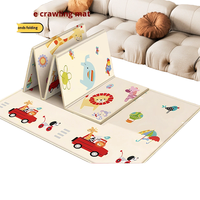 Jeu de table d'échecs pliable double face en plastique extra large nouveau tapis jouet d'échecs volant jouet éducatif doux pour bébé Playmate