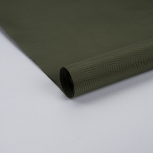 Toile Oxford unie imperméable et ignifuge 200DPU, tissu tissé vert olive - Product Image 4
