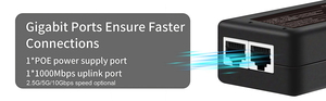 Injecteur PoE Actif Gigabit Powerline pour Ordinateur de Bureau, Adaptateur 30W, Alimentation sur Ethernet, 10/100/1000M/2.5Gbps IEEE 802.3af/at - Product Image 5