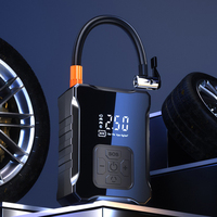Compresseur d'air portable rechargeable pour pneus, manomètre numérique, lumière d'urgence, arrêt automatique, mini-pompe ABS