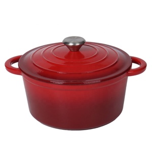 Casserole en <span class=keywords><strong>fonte</strong></span> émaillée classique populaire, cocottes pour la cuisine à domicile avec différentes couleurs et tailles, matériau métallique durable - Product Image 3