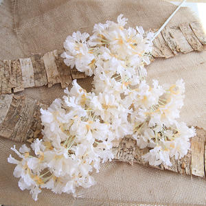 Di alta qualità 4 forchette fiori di ciliegio di seta bella autunno <span class=keywords><strong>colore</strong></span> fresco soffitto di nozze strada fiori artificiali Made in China - Product Image 3