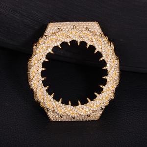 Boîtier de montre <span class=keywords><strong>GA2100</strong></span> Hip Hop G-Shock de luxe, testé au diamant, avec lunette et boîtier sertis de moissanite VVS, bijoux de luxe - Product Image 6