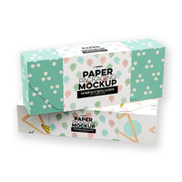 Boîtes cadeaux carrées en carton personnalisées, design brillant, emballage écologique réutilisable