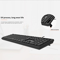 Clavier filaire Meetion MT-K300 Ordinateur portable Ordinateur de bureau Bureau professionnel Portable Universel Clavier USB