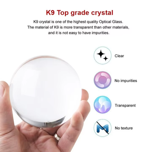 Toptan PUJANG özel 3D lazer kazınmış K9 temizle küre <span class=keywords><strong>60mm</strong></span> 80mm sihirli topu kristal cam geleneksel Feng Shui düğün - Product Image 4