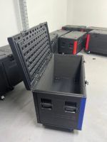 Valise de transport modulaire hautement résistante à l'eau pour câbles, idéale pour le rangement des câbles pour supports de musique de scène et équipements d'éclairage