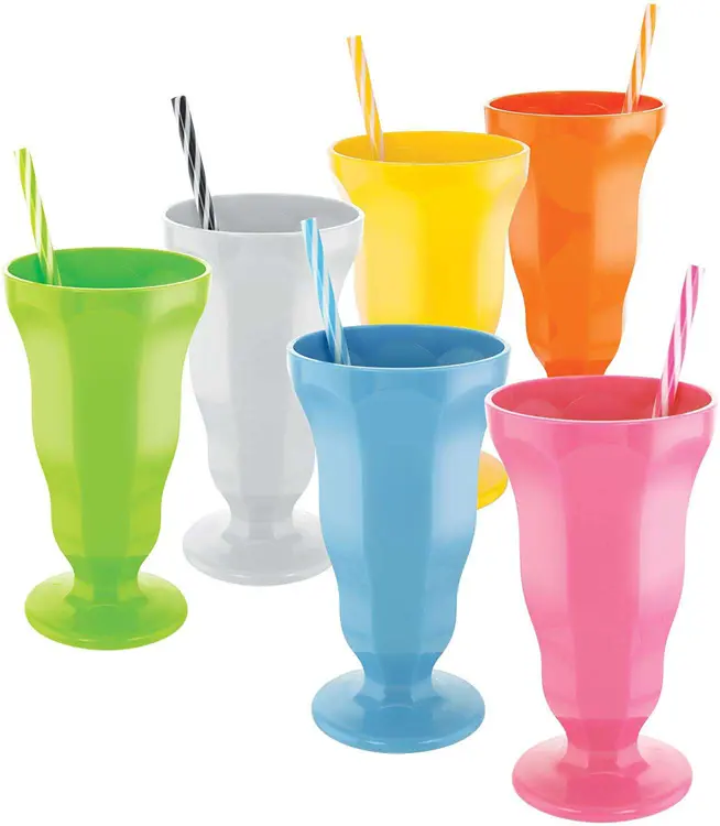 12oz Shave Ice Cups Eis becher und Dessert Cup Parfait Cups Soda Glass