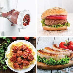 Picadora de carne manual con manivela, picadora de alimentos desmontable, embutidora de salchichas con base de succión fuerte para cocina casera - Product Image 6